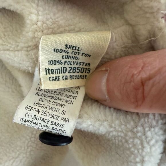 L.L. Bean Women's Fleece-Lined Flannel Shirt Button Up Red Blue Plaid $90 3X - Picture 6 of 6